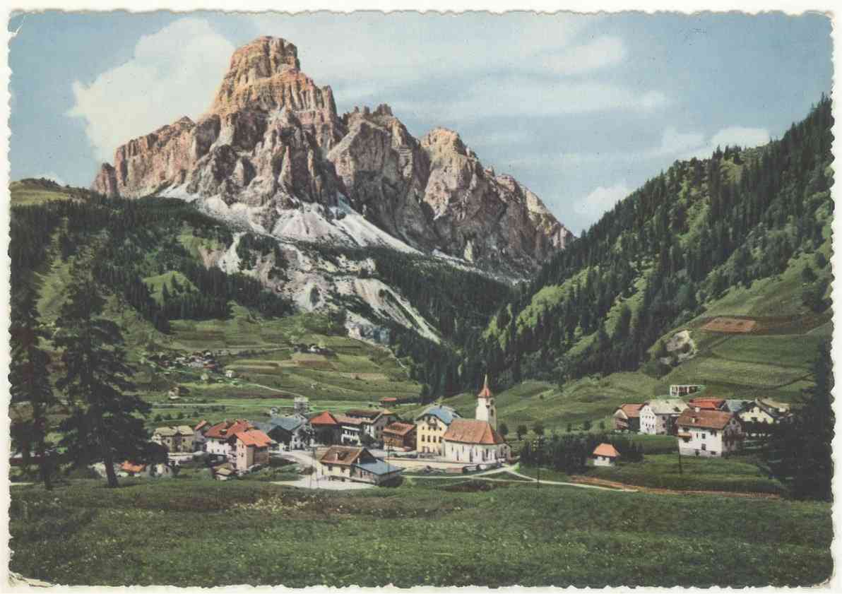 Cartolina di Corvara del 1953